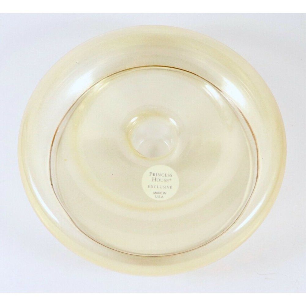 Princess House Crystal Candle Holder Taper Exclusive USA Add Your Own Decor Rare